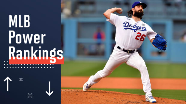 June 2, 2022; Los Angeles, California, USA; Los Angeles Dodgers starting pitcher Tony Gonsolin (26) throws against the New York Mets during the second inning at Dodger Stadium.